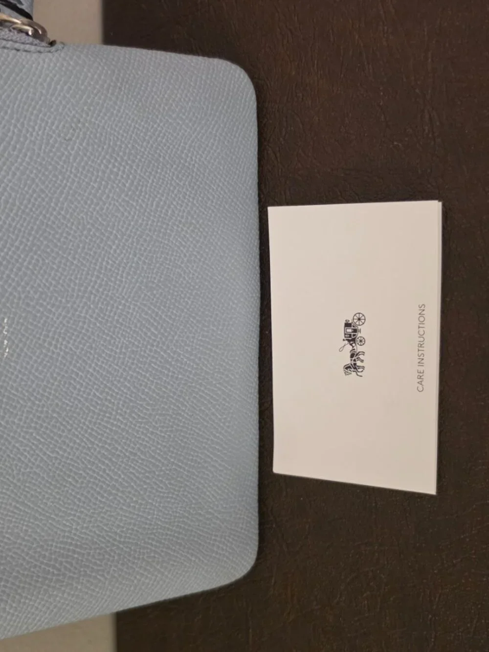 Coach Light Grey Wristlet Wallet